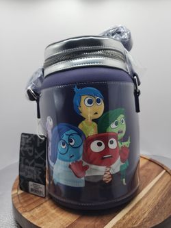 #🫙💙 NWT Loungefly Disney Pixar *Inside Out 2* Bottled Up Emotions Figural Crossbody Bag 💙🫙#