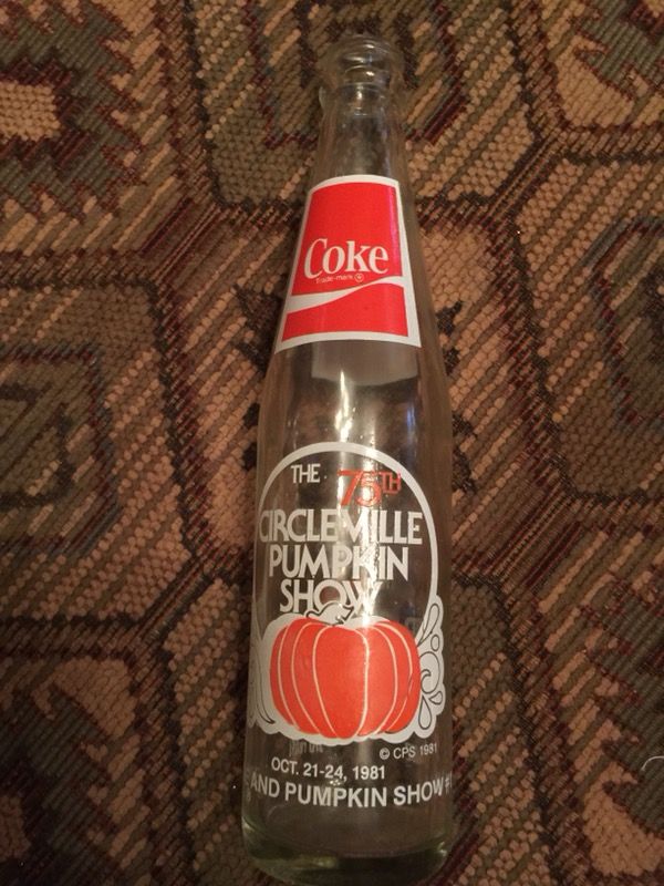 1981 Coca Cola 75th Anniversary Of Circleville Pumpkin Show
