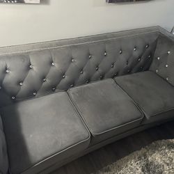 2 Couch Set Grey 