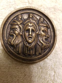 Old Solid Brass Belt Buckle