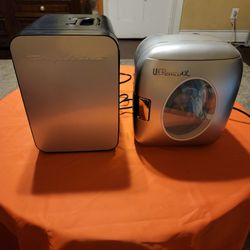 Frigidaire 10 Liter 15 Cans Mini Retro Beverage Fridge & Uber Chill XL 9 Liter Mini Fridge
