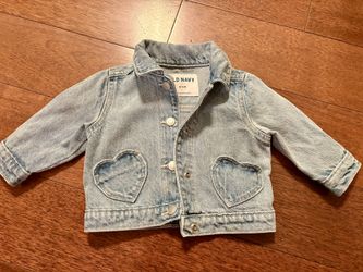 Old Navy jeans jacket, Size 6-12 months