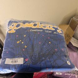 Blue spider hoodie