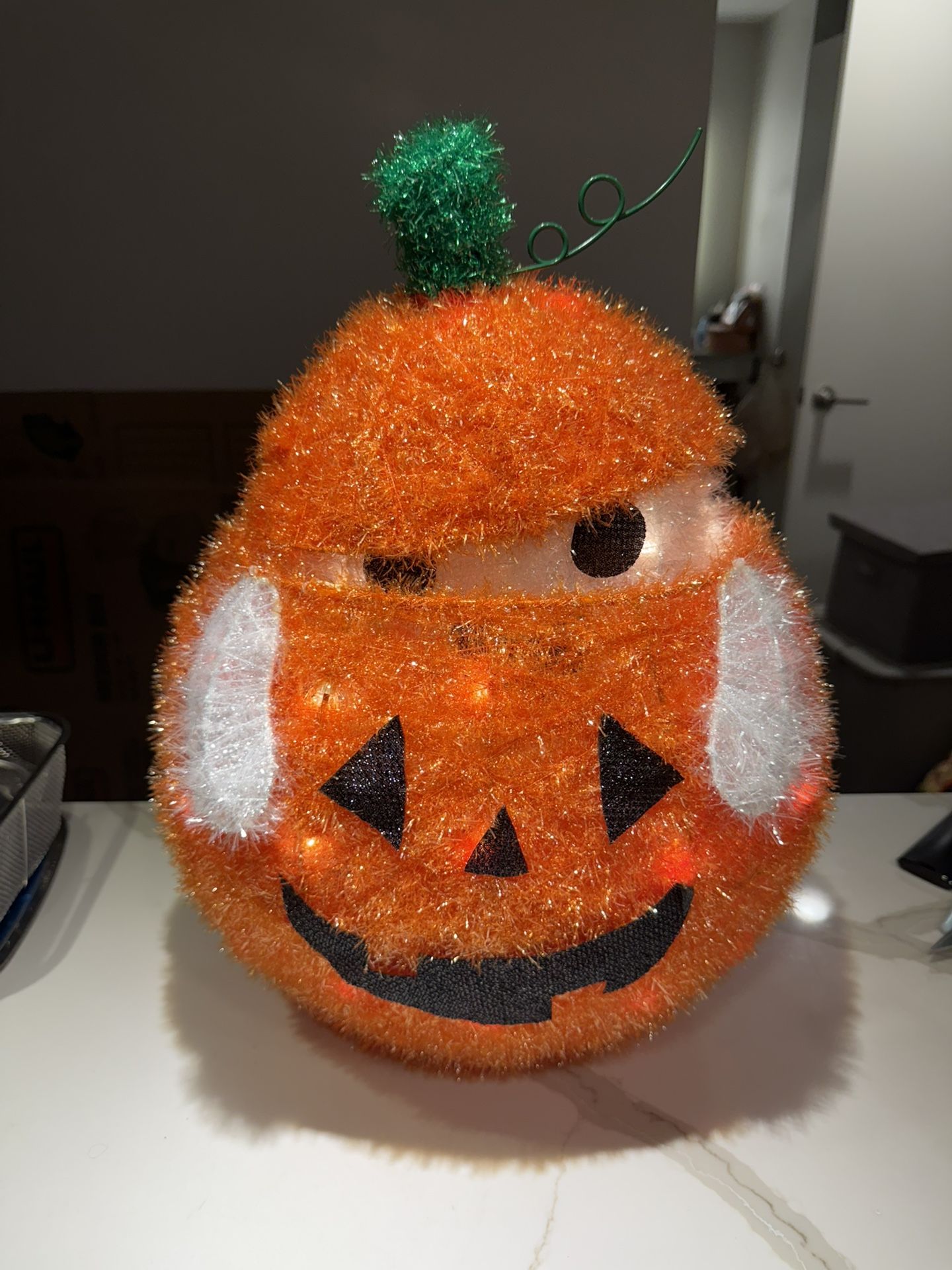 Ghost In Pumpkin Halloween Decor