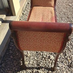 French Walnut Swan Entry Chair. 