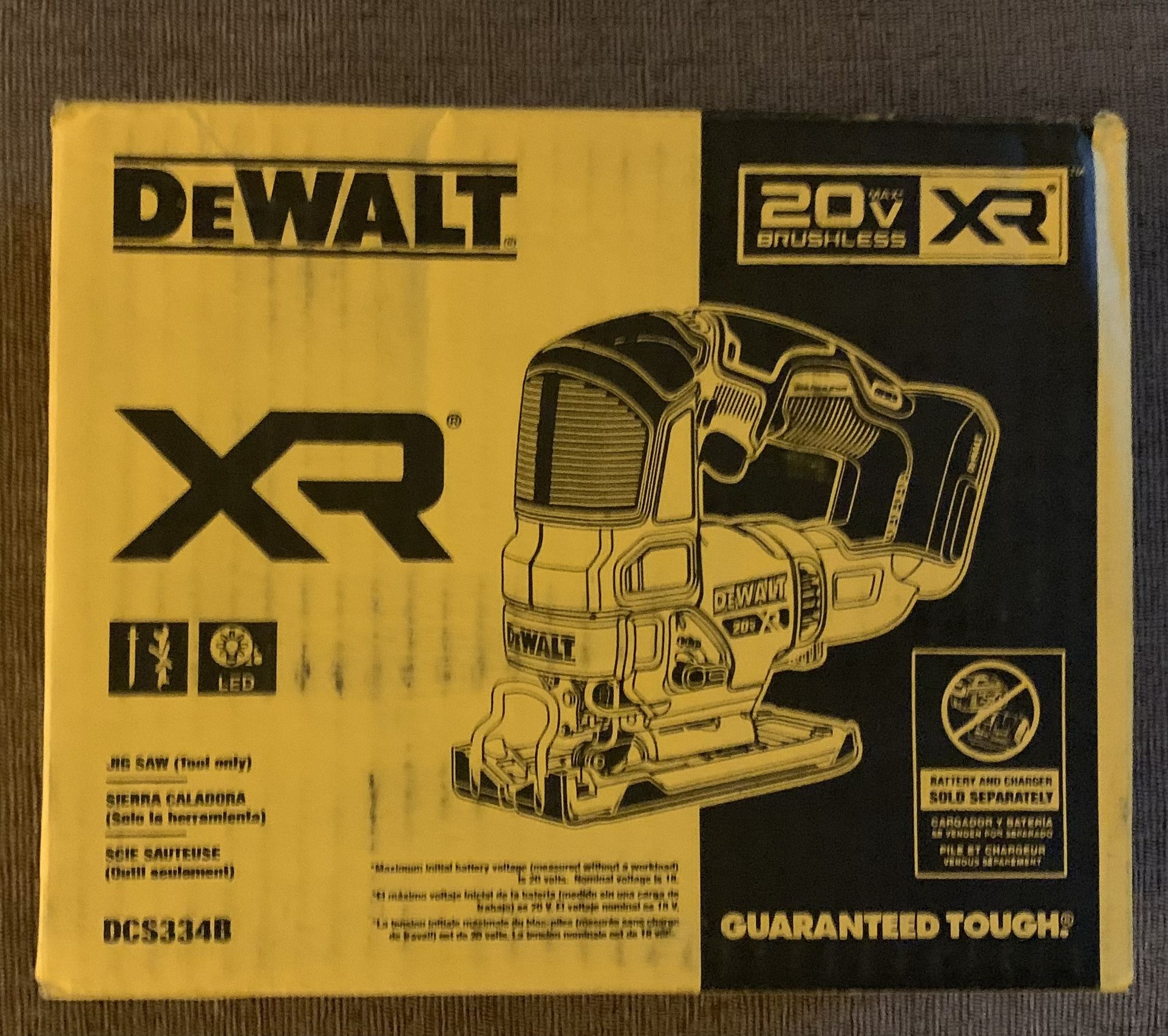 New DeWalt 20v Brushless Jigsaw (Tool Only) DCS334B