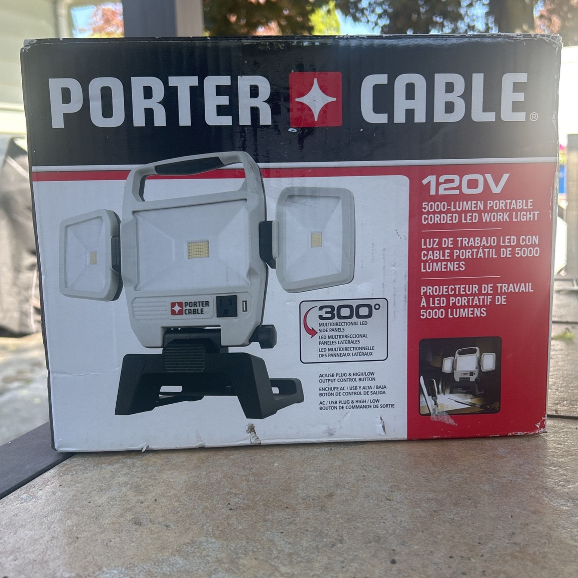 Porter Cable Work Light 5000 Lumen
