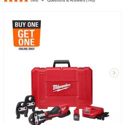 M12 12-Volt Lithium-lon Force Logic Cordless Press Tool Kit (3 Jaws Included) with Two 1.5 Ah Battery and Hard Case