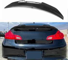 BRAND NEW 2007-2015 INFINITI G25 G35 G37 Q40 4DR HIGH KICK Real Carbon Fiber Rear Trunk PSM Spoiler