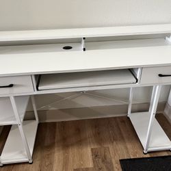 White Office Desk