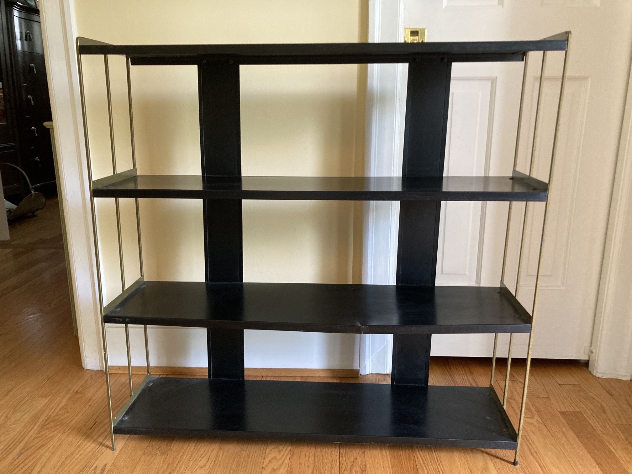 Black Bronze Metal Shelf Bookcase
