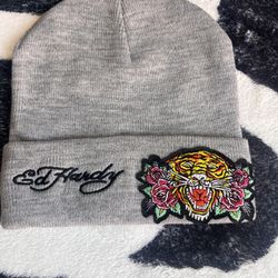 Ed Hardy Beanie Grey