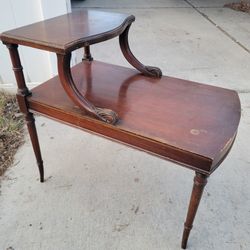 Vintage Wood Side Table