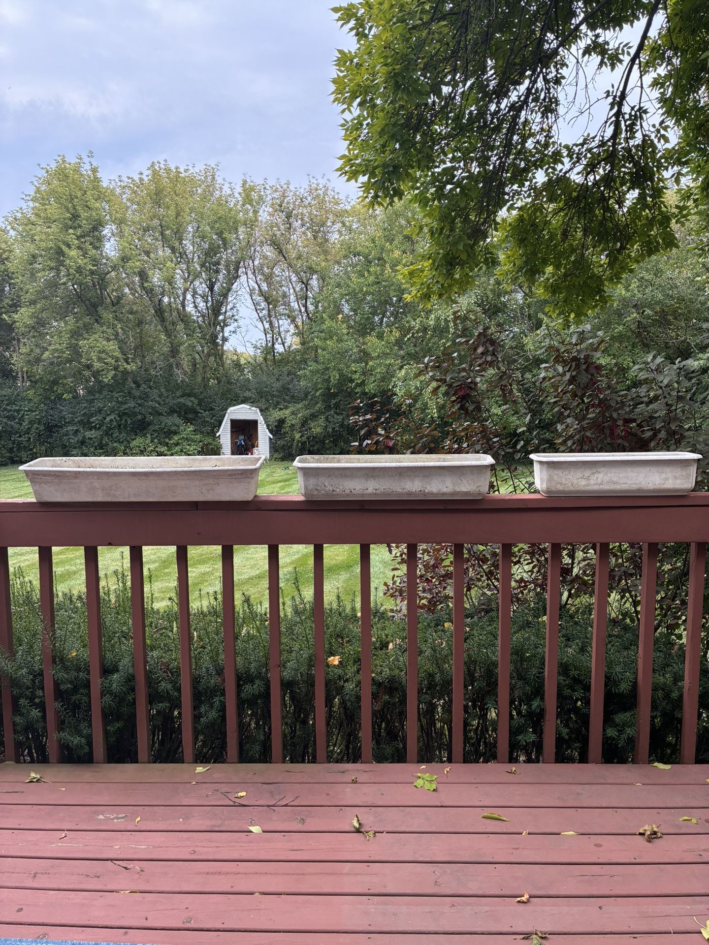 3 Rectangular Planters