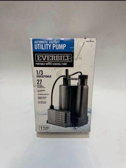 💧 Everbilt 1/3 HP Automatic Utility Pump – 27 GPM