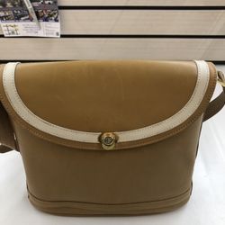 Bally Beige Leather Shoulder Bag