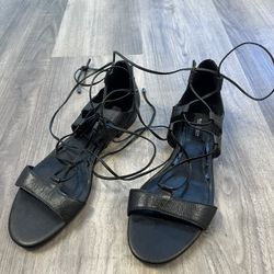 White House Black Market Gladiator Wrap Style Sandals (Size 8M)