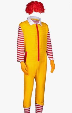 Brand new Ronald McDonald costume for men size large. Never worn