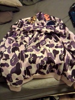 BAPE Purple Camo Full-Zip Hoodie