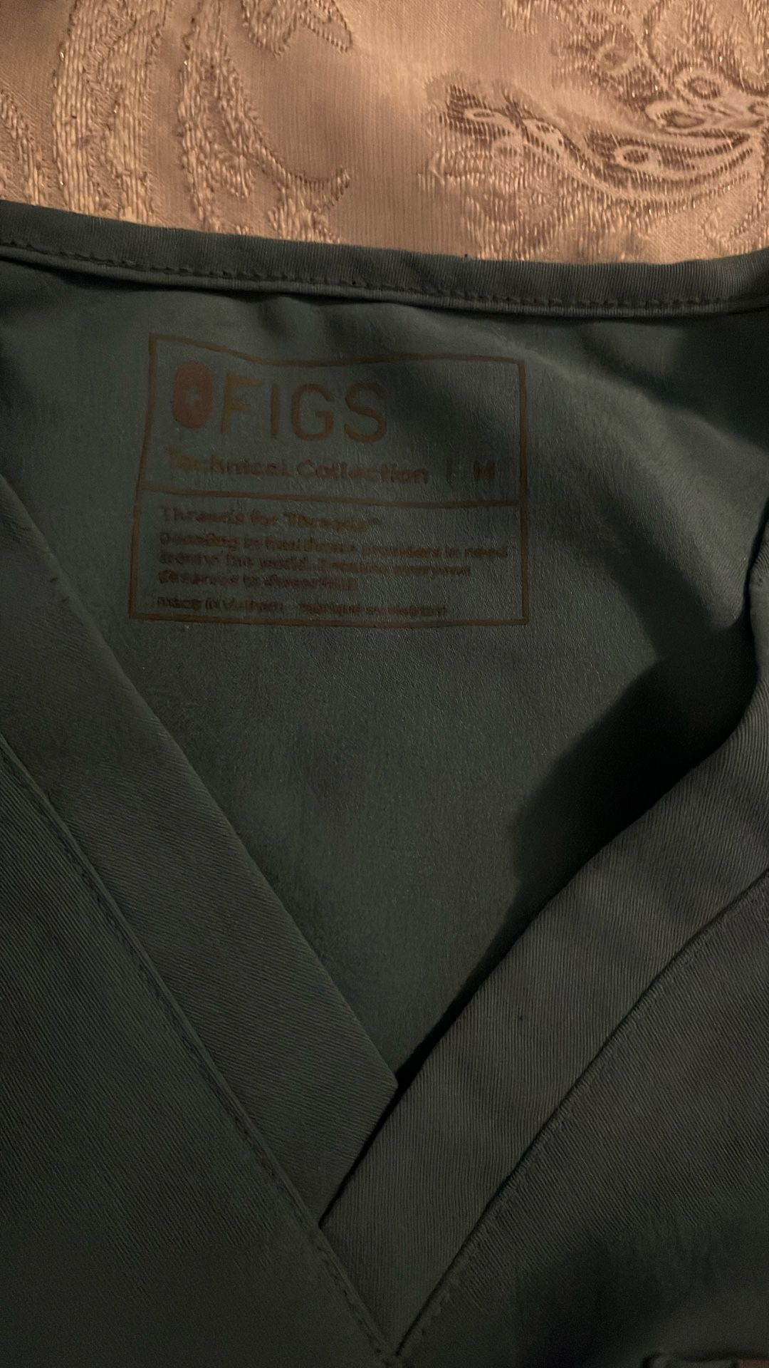 Green Scrub Uniform Set Top And Bottom