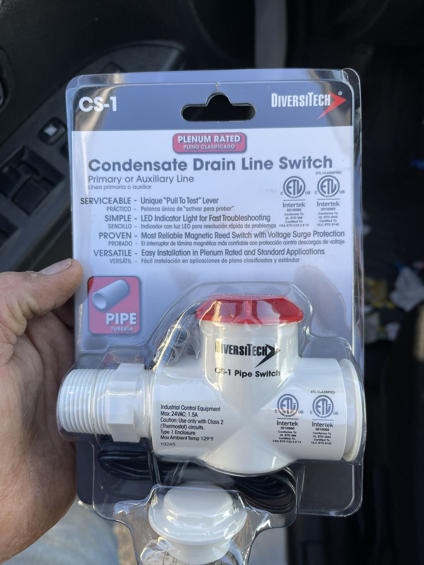 Diveristech Condensate Drain Line Switch CS