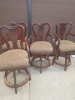 BAR stools 4 wood heavy duty 800
