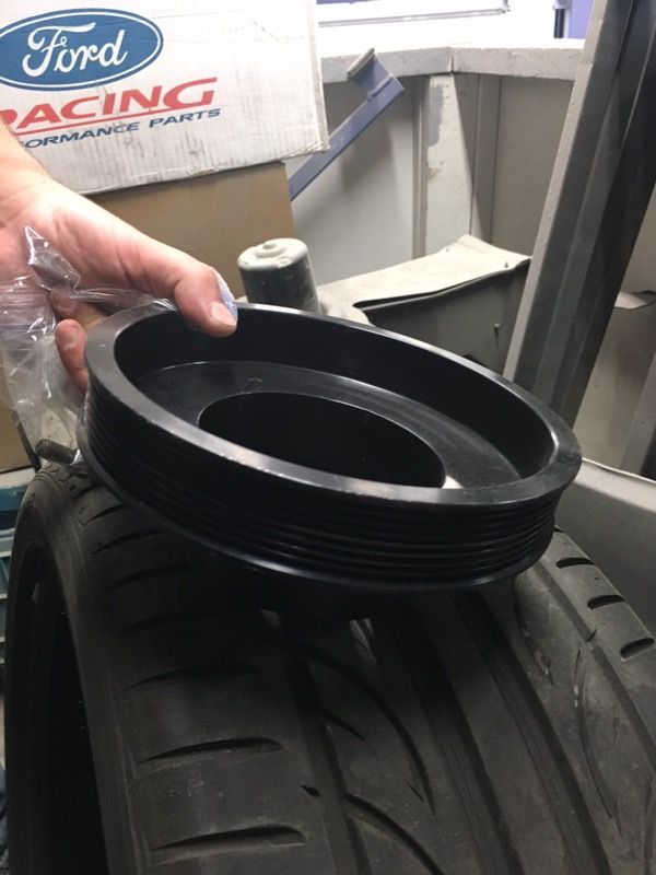 1999-2004 Ford Lightning 4lb crank pulley with new gates belt