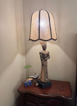 Egyptian Figure Sculptural Table Lamp 2