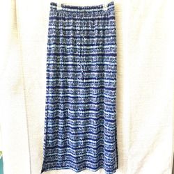 WHBM Blue Patterned Women's Skirt Size S