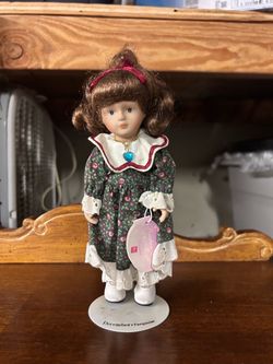 Porcelain Doll December Turquoise Birthstone