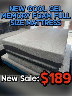 NEW COOL GEL MEMORY FOAM FULL SIZE MATTRESS
