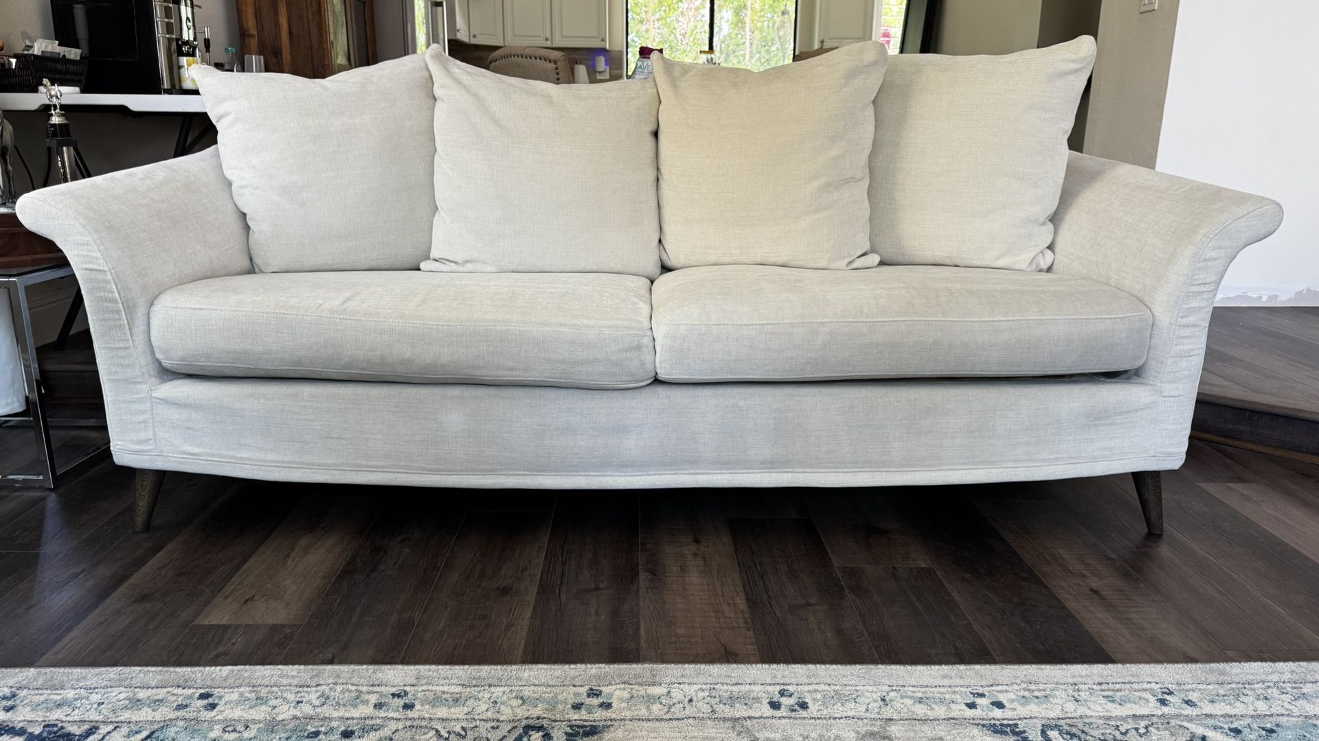 Pearl White Potato Barn Sofa