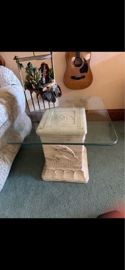 Dolphin Glass Coffee Table