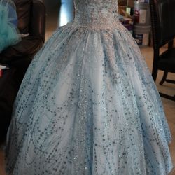 Quinceanera dress Light Blue 