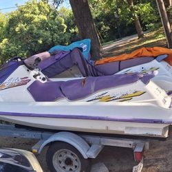 Jet Skiis A Double Trailer 