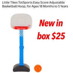 New in box little tikes basketball hoop $25firm pick up east Palmdale