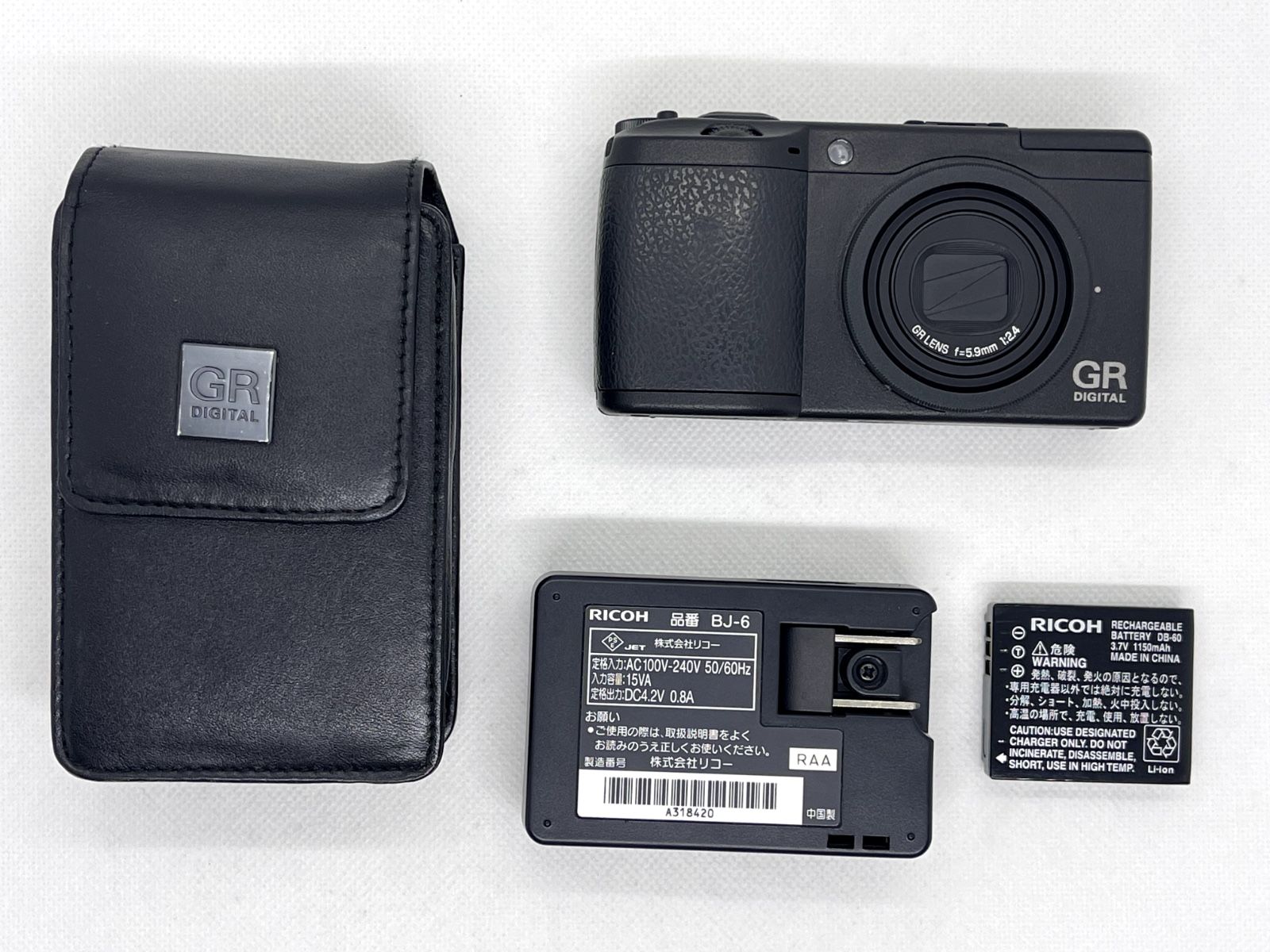 Ricoh GR DIGITAL II with Case 10.1 MP Compact Camera From Japan