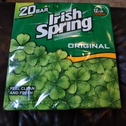 Irish SPRING SOAP 20 BARS SEALED PACKAGE