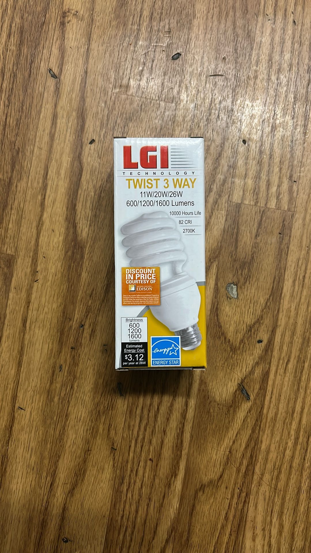LGI Twist 3 Way Bulbs