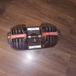 Adjustable 5 - 55lbs Bowflex Dumbbell