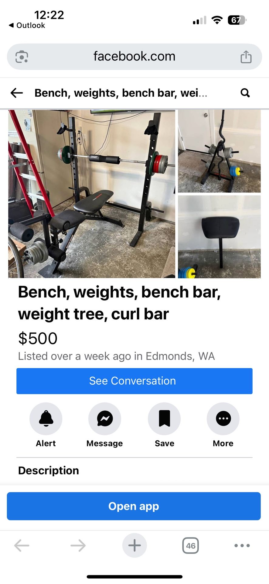 Squat Rack, Weights, Bench, And More