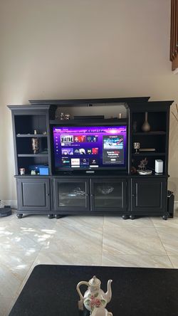 Black Wood Entertainment with TV included