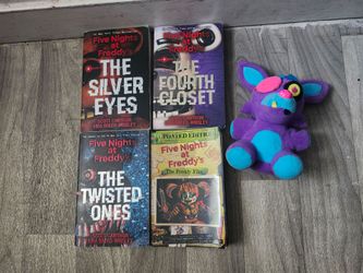 Fnaf books series and foxy plush used