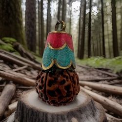 Vintage & Stunning Handmade Rudraksha Bead Pendant For Yoga, Protection & Positive Energy 7Grams