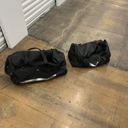 Suitcase, sports bag