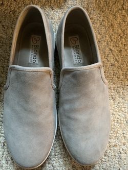 Blondo Gray Slip Ons Size 9