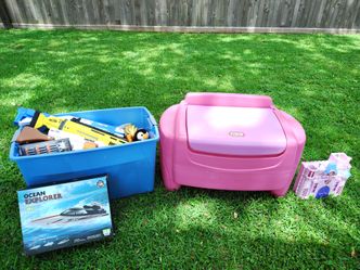 Toy Boxes with toys