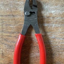 Snap On Tools 46ACF 6-inch RED Soft Grip Combination Slip Joint Pliers