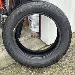 1 Used Tire Cooper Endeaver 215/55R16 About 99% Tread. 