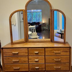Mid Century Dresser With Mirror *PENDING SALE*